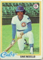 1978 Topps Baseball Cards      423     Dave Rosello